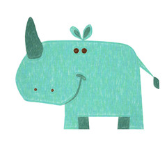animals set - rhino