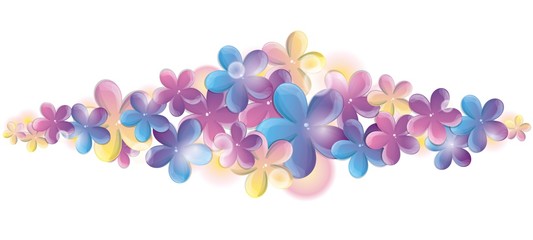 bright spring flowers greeting card