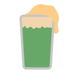Isolated beer icon. Patrick day
