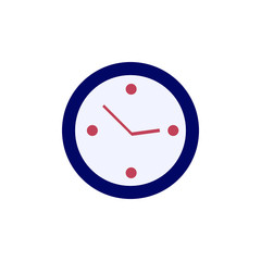Clock icon. Simple Time sign. Flat vector illustration EPS