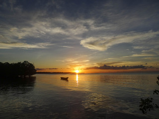 Fototapeta na wymiar Sunset on Pemba Island