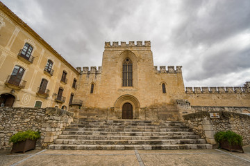 Fototapeta na wymiar Cisterciensis monastery of Poblet, a medieval religious fortress