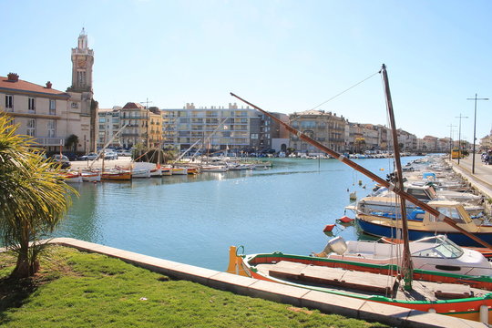 La ville maritime de Sète, la petite Venise Languedocienne, Hérault, Occitanie, France
