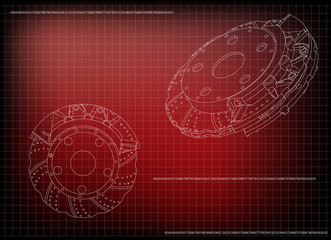 3d model of the brake disc