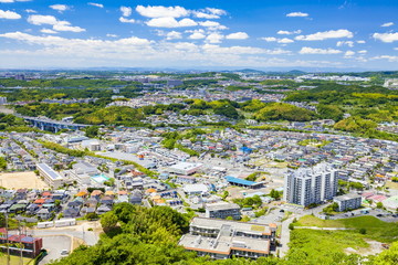 鉢伏山から垂水区、西区方面を望む、神戸市須磨区須磨浦公園にて