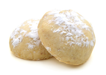 Two cookie isolated on white