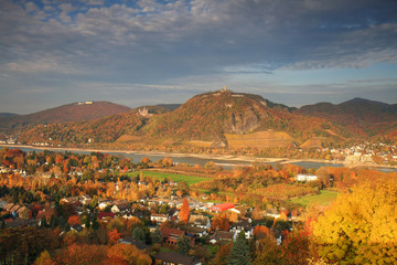 Das Siebengebirge im Herbst, Deutschland