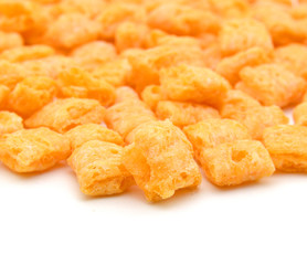 healthy cereal on white