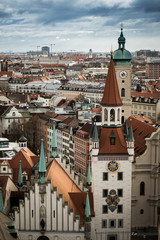 Obraz premium monaco d baviera, vista dall'alto germania