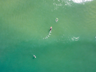 aerial view of barra da Tijuca beach on a sunny day, Taken with