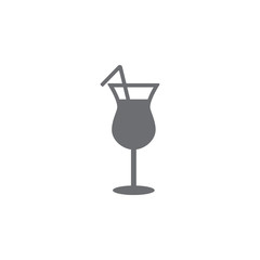 cocktail icon. Simple element illustration. cocktail symbol design template. Can be used for web and mobile