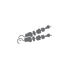 shashlik icon. Simple element illustration. shashlik symbol design template. Can be used for web and mobile