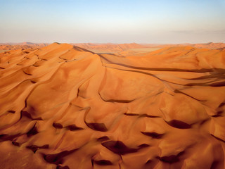 Fototapeta na wymiar Empty Quarters in Oman and Saudi Arabia
