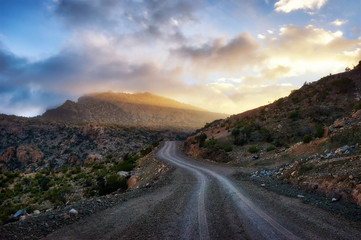 Al Hajar Mountains in Oman