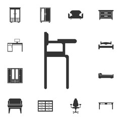 Baby chair icon. Detailed set of furniture icons. Premium quality graphic design. One of the collection icons for websites, web design, mobile app