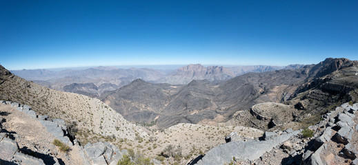 Al Hajar Mountains in Oman