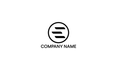 Letter E logo design