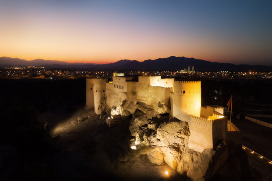 Nakhl Fort during Sunset in Summer, Oman
