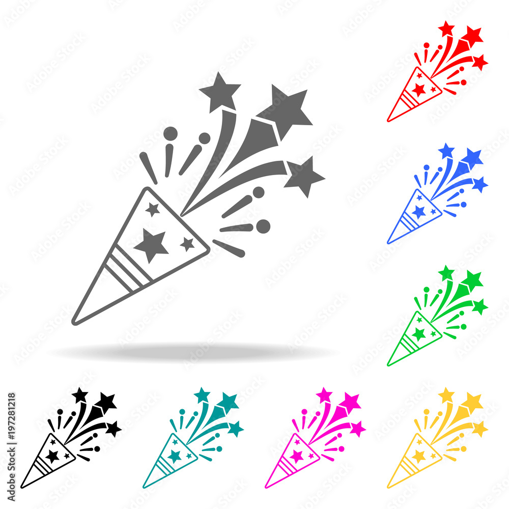 Poster flapper icon. elements of party multi colored icons. premium quality graphic design icon. simple ico