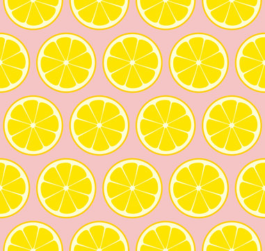 pink lemon slice clipart
