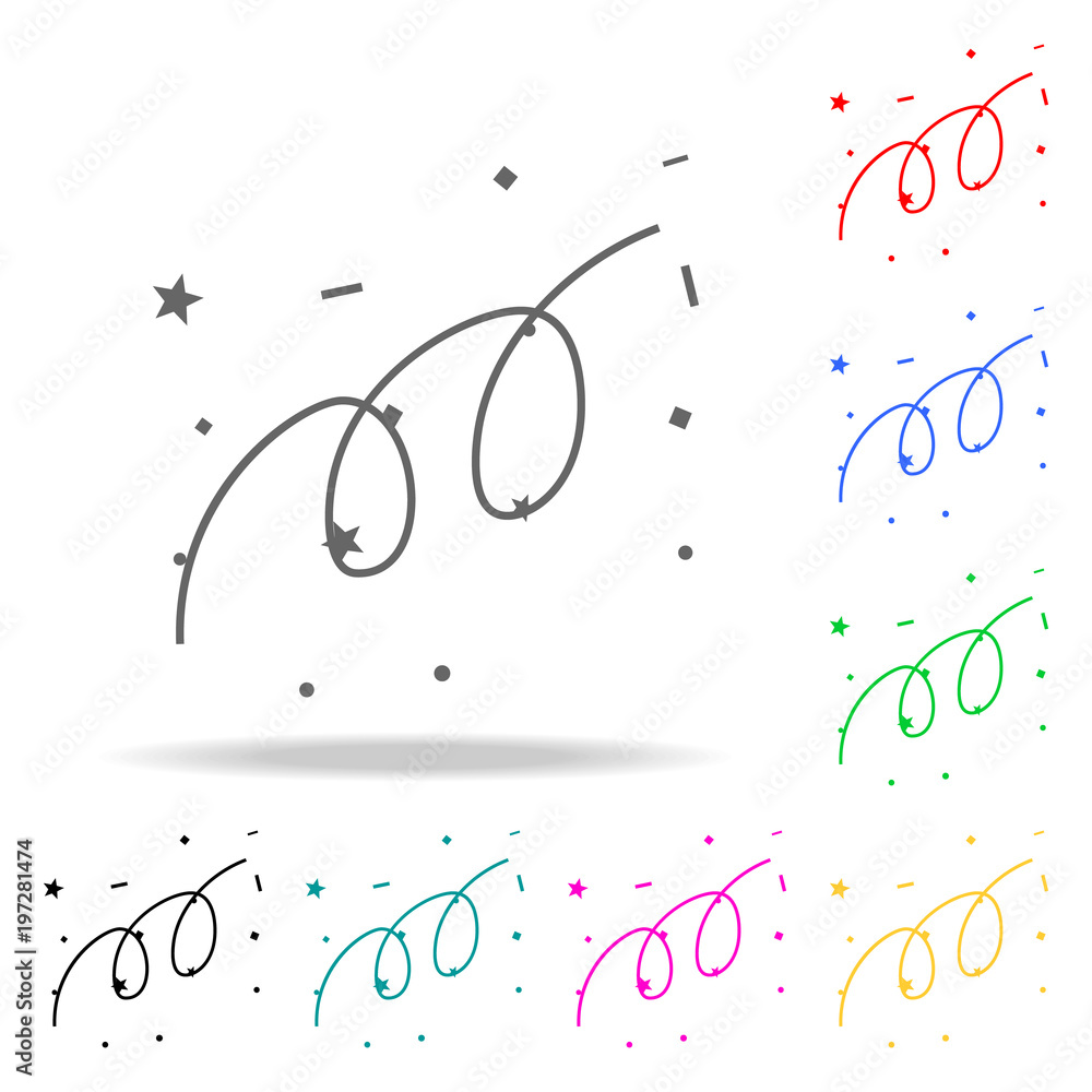 Poster fireworks icon. elements of party multi colored icons. premium quality graphic design icon. simple i