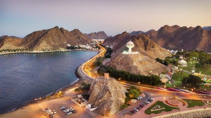 Riyam Park Monument, Muscat, Oman - obrazy, fototapety, plakaty