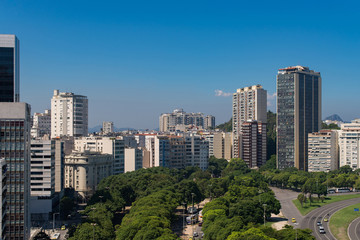 Fototapeta premium View of Buildings of Botafogo Neighborhood in Rio de Janeiro, Brazil