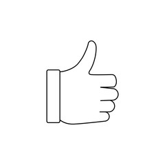 hand with a thumb icon. Elements of elections icon. Premium quality graphic design. Signs and symbol collection icon for websites, web design, mobile app, info graphics