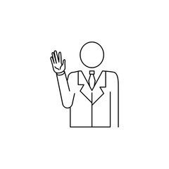 avatar of the president icon. Elements of elections icon. Premium quality graphic design. Signs and symbol collection icon for websites, web design, mobile app, info graphics