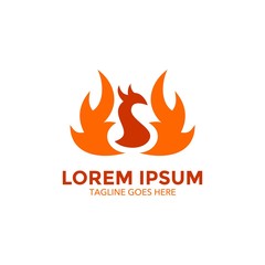 phoenix logo. bird. unique. vector illustration