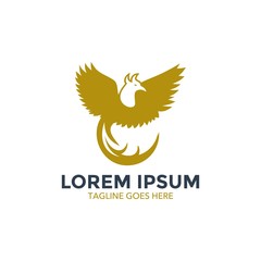 Fototapeta premium phoenix logo. bird. unique. vector illustration