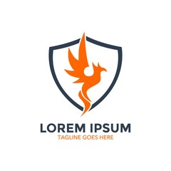 phoenix logo. bird. unique. vector illustration