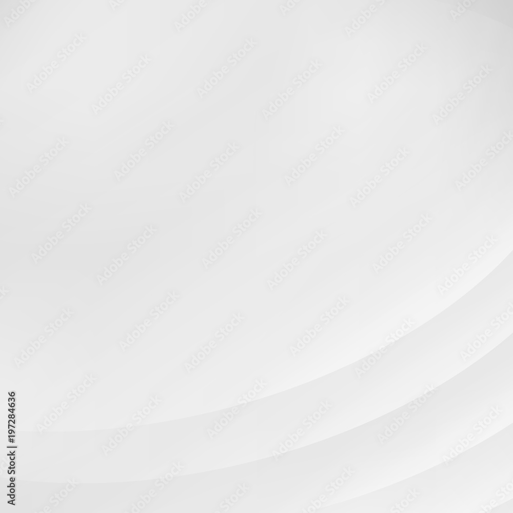 Poster abstract striped curve lines smooth gray and white color background texture with copy space.