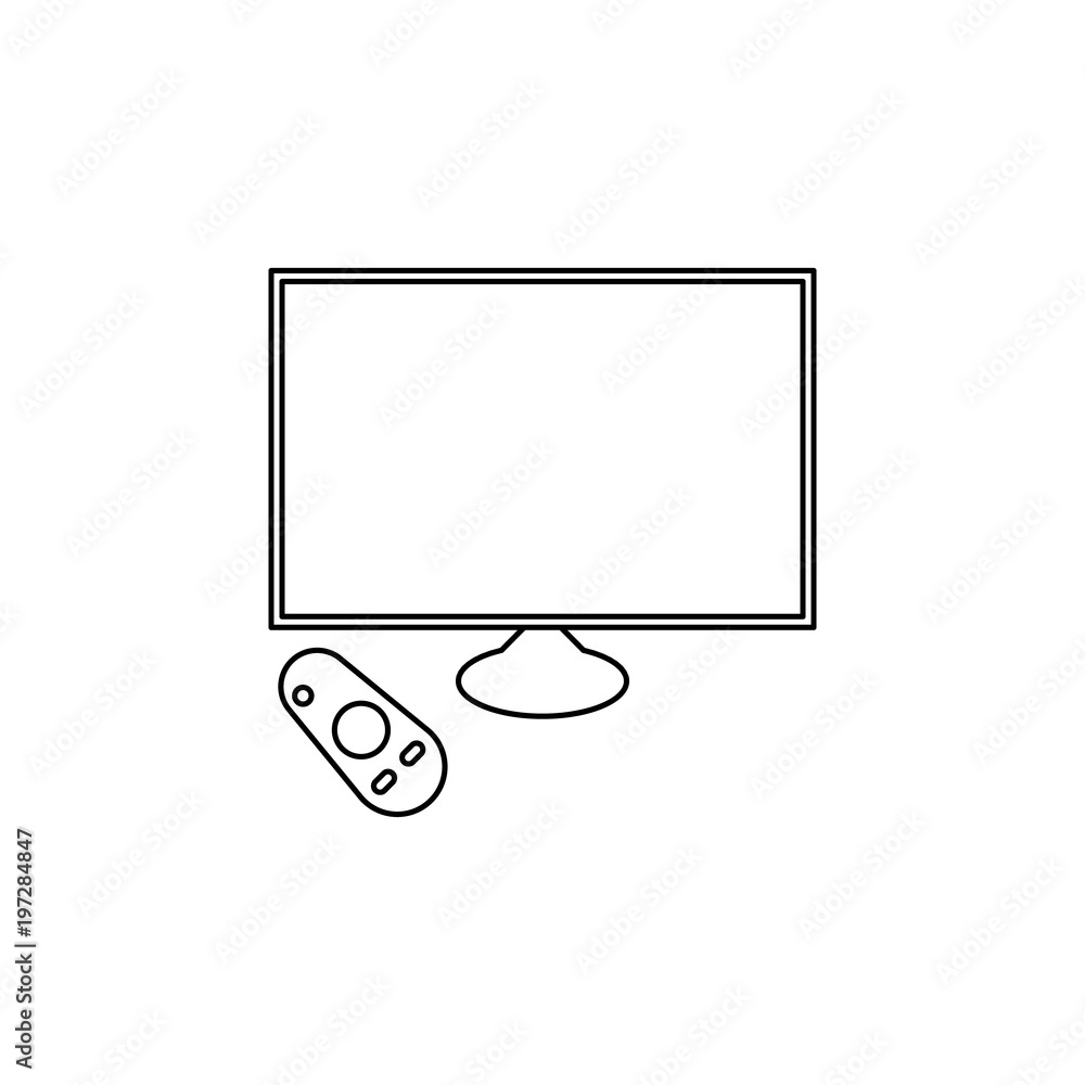 Poster generation of smart tvs icon. element of generation icon for mobile concept and web apps. thin line 