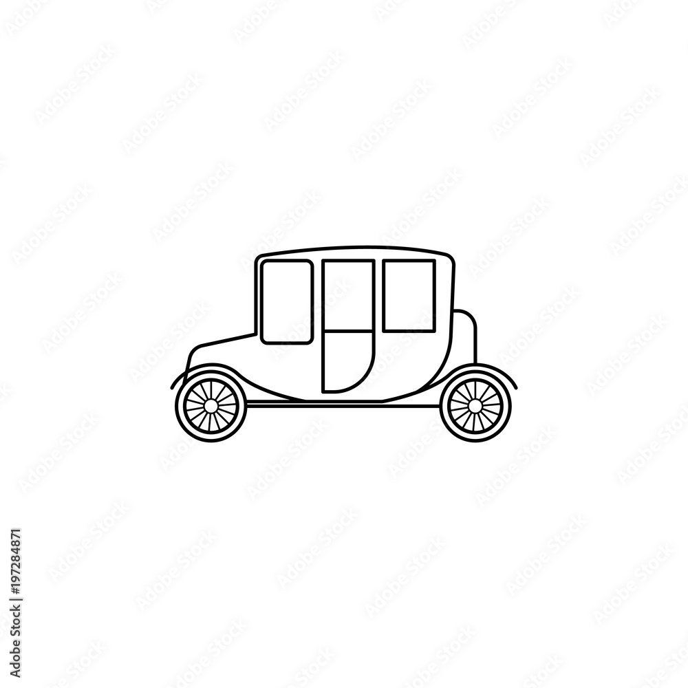 Poster car chaise icon. element of generation icon for mobile concept and web apps. thin line icon for webs
