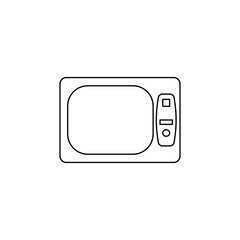 light black and white TV icon. Element of generation icon for mobile concept and web apps. Thin line  icon for website design and development, app development. Premium icon