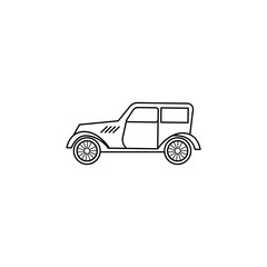 cars of the forties icon. Element of generation icon for mobile concept and web apps. Thin line  icon for website design and development, app development. Premium icon