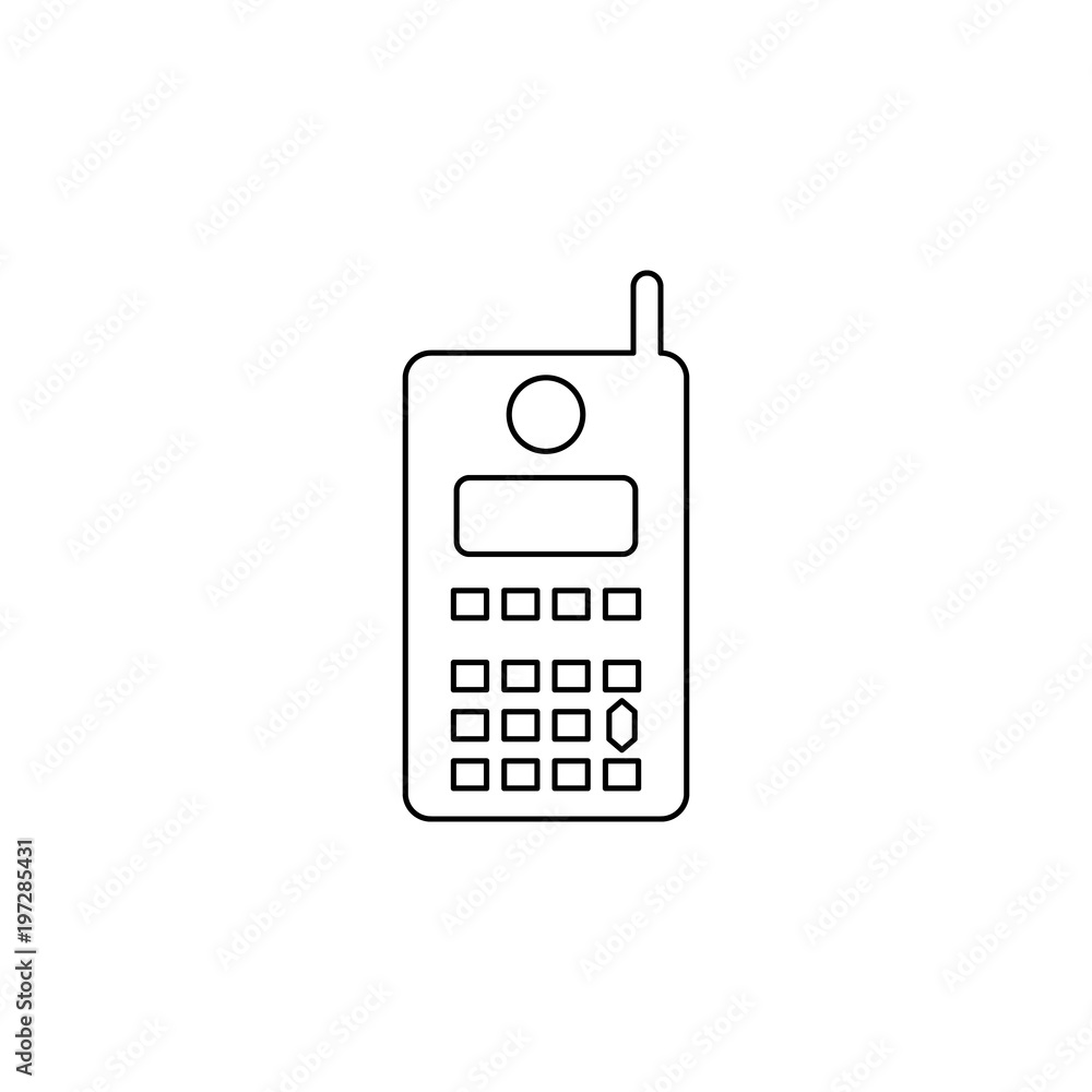Poster generation of narrow mobile phones icon. element of generation icon for mobile concept and web apps.