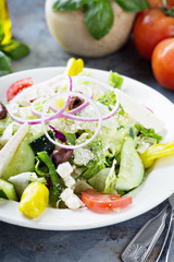 House salad with feta cheese