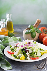 House salad with feta cheese