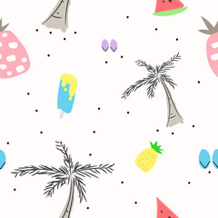 Summer pattern. Vector eps10