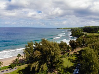 Maui coastline in winter