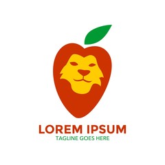 lion logo. vector illustration. unique