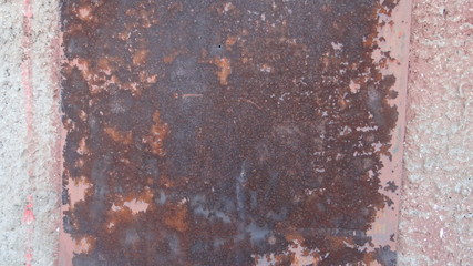 Texture of painted plas