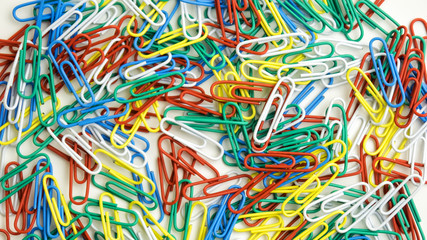 Colorful paper clips