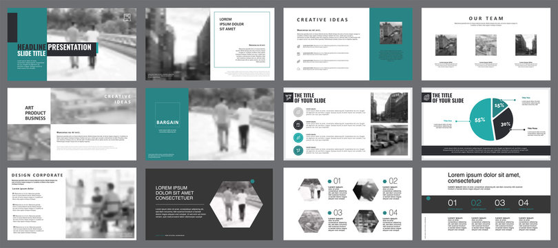 Marketing Charts Slide Templates Set
