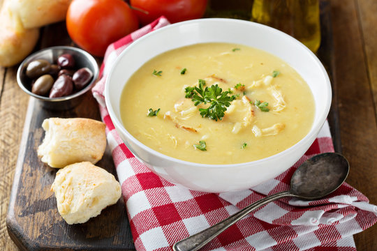 Creamy Lemon Chicken Soup