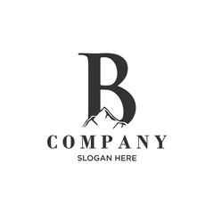 Abstract letter B logo design. Linear elegant vector icon symbol. Premium business finance media monogram logo vector