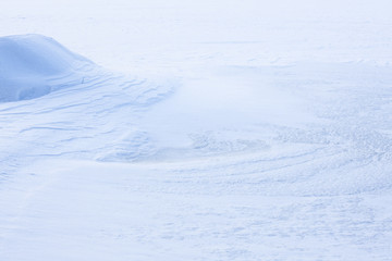 Natural wind snow pattern background