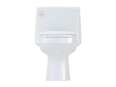 toilet or wc isometric side view isolated on a white background 3d rendering